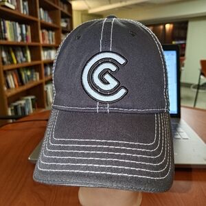 Cleveland Golf Beige Adjustable Strapback Hat White Script Letters New